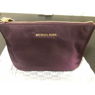 マイケルコース(Michael Kors)のマイケルコース  コスメポーチ  紫パープル(ポーチ)