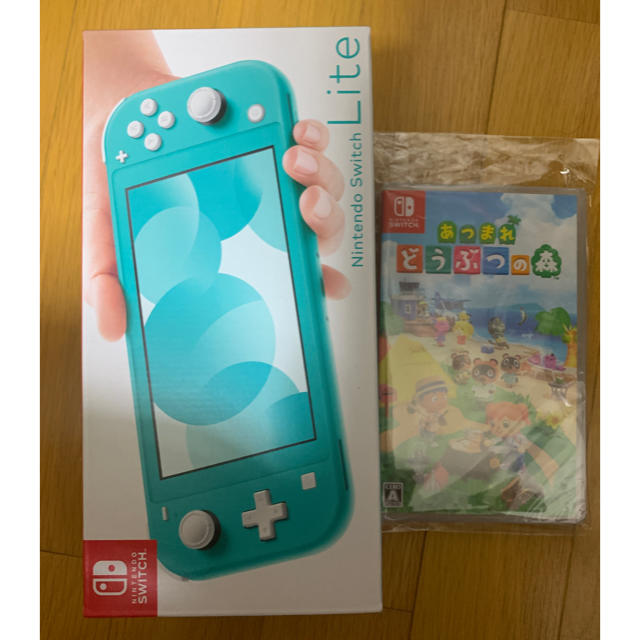 家庭用ゲーム機本体【新品】Nintendo Switch Lite ターコイズ　どうぶつの森セット