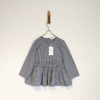 ザラ(ZARA)のギンガムチェックフリルブラウス(シャツ/ブラウス(長袖/七分))