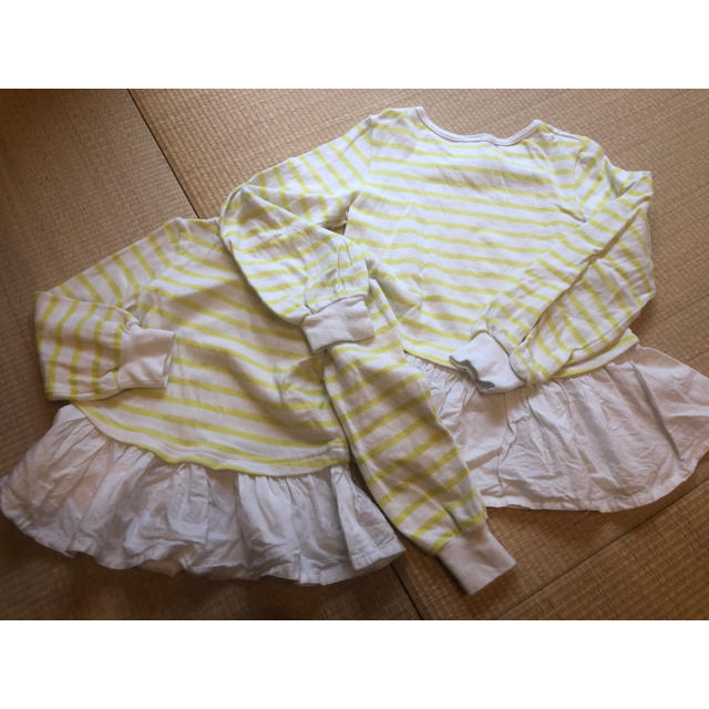 petit main(プティマイン)のプティマイン トップス　130と100のセット キッズ/ベビー/マタニティのキッズ服女の子用(90cm~)(Tシャツ/カットソー)の商品写真