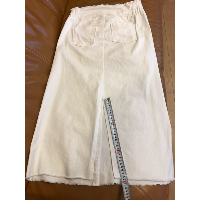 Durer(デュレル)のDURER   デュレル   ホワイトデニムロングスカート   レディースのスカート(ロングスカート)の商品写真