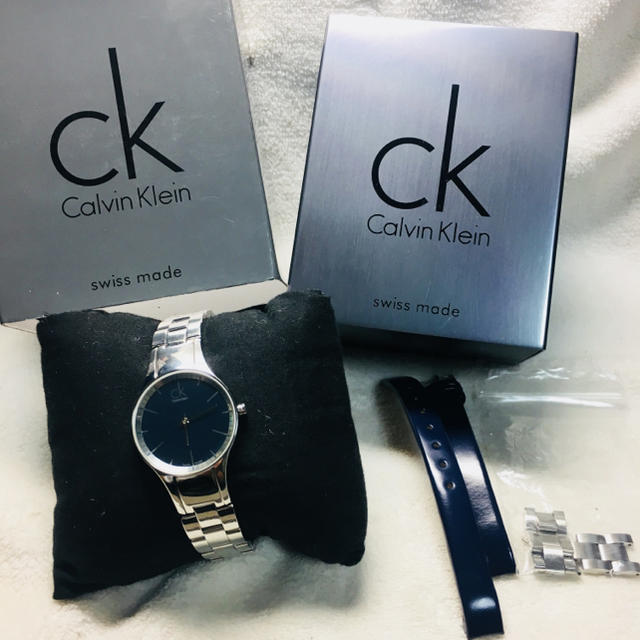 ck Calvin Klein(シーケーカルバンクライン)の美品 カルバンクライン レディース 腕時計 レディースのファッション小物(腕時計)の商品写真