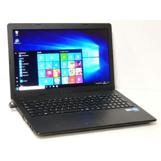 エイスース(ASUS)の【ASUS X551C】返品保証！高速SSD・最新オフィス！お洒落なブラック！(ノートPC)