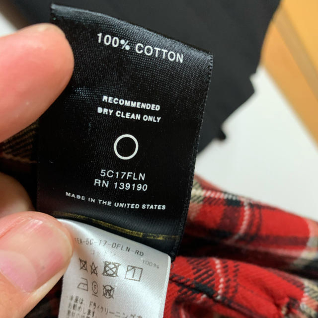 【美品】FEAR OF GOD 
デニムカラー Flannel チェックシャツ