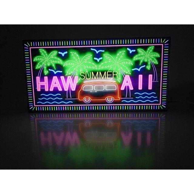 ワーゲンバス ビーチ ドライブ ハワイ HAWAII☆LED電光看板 流行