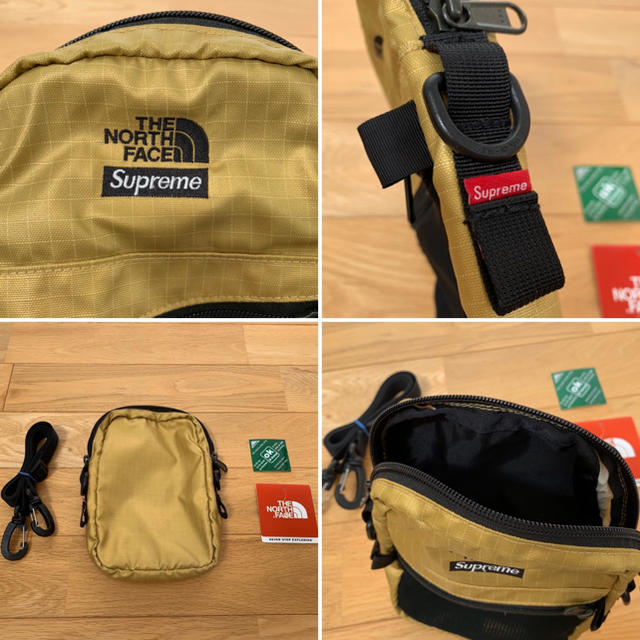 ‼️Supreme×TNF ショルダーバッグGOLD 送料込み