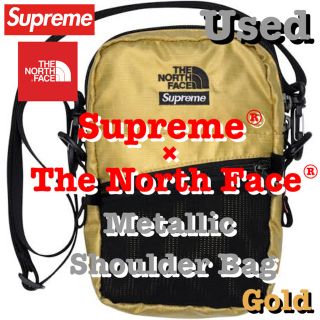 シュプリーム(Supreme)の中古‼️Supreme×TNF ショルダーバッグGOLD 送料込み(ショルダーバッグ)