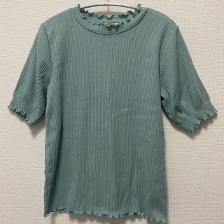 シマムラ(しまむら)のしまむら　フリルリブTシャツ(Tシャツ(半袖/袖なし))