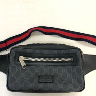 グッチ(Gucci)のGUCCI  GGスプリーム レザー クロスボディバッグ(ボディーバッグ)