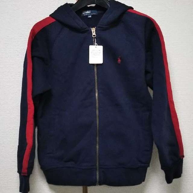 Ralph Lauren(ラルフローレン)のすばる 様 専用 パーカー 140cm 紺色 × 赤 新品 キッズ/ベビー/マタニティのキッズ服男の子用(90cm~)(ジャケット/上着)の商品写真