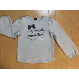 ポンポネット(pom ponette)の美品 ポンポネット pomponette  裏起毛 トレーナー 140(その他)