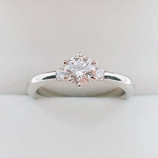 Ｐｔ950 天然ダイエットリング  0.436ct  0.08ct レディースのアクセサリー(リング(指輪))の商品写真