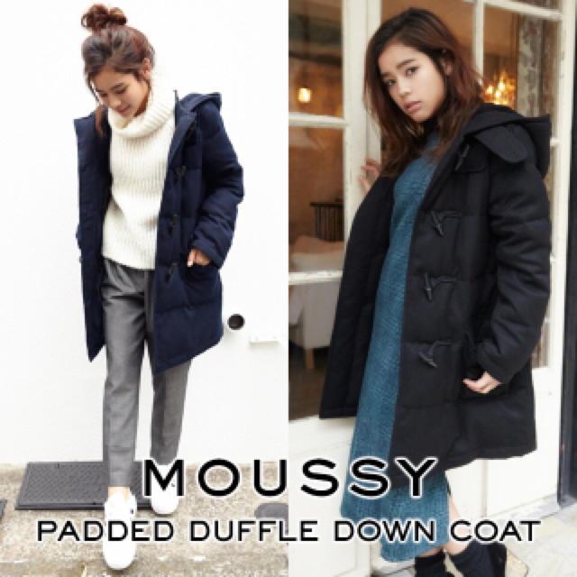 moussy(マウジー)のmoussy ダッフルダウンコート レディースのジャケット/アウター(ダウンジャケット)の商品写真