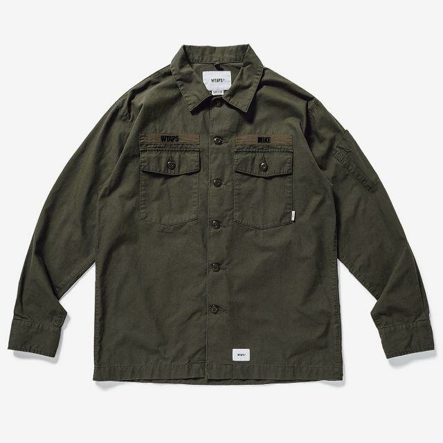 WTAPS BUDS LS / SHIRT. オリーブ Lサイズ