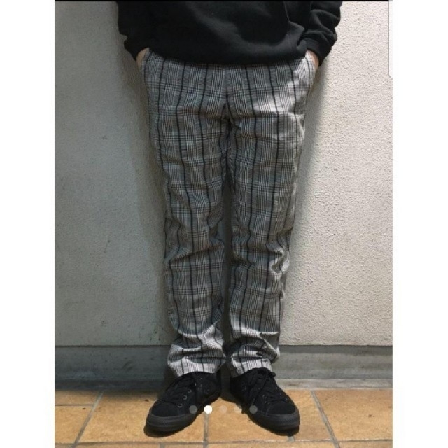 シュプリーム Work Pant 千鳥柄チェックワークロングパンツ メンズ 32インチ