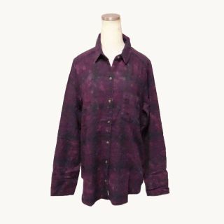 ホリスター(Hollister)の★新品★ホリスター★ウォッシュ加工チェックシャツ (Purple/S)(シャツ/ブラウス(長袖/七分))