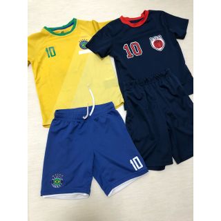 エイチアンドエム(H&M)のサッカーウェア　セットアップ　2セット　130(その他)