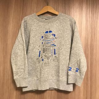 ジーユー(GU)のGU トレーナー サイズ120 キッズ スターウォーズ R2D2 グレー (Tシャツ/カットソー)