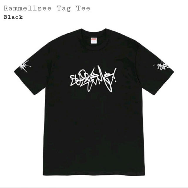 新品即日　Supreme  Rammellzee Tag Tee 黒　M