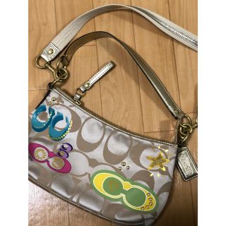 コーチ(COACH)のコーチcoach ハンドバッグ  ショルダー付　シグネチャー(ショルダーバッグ)