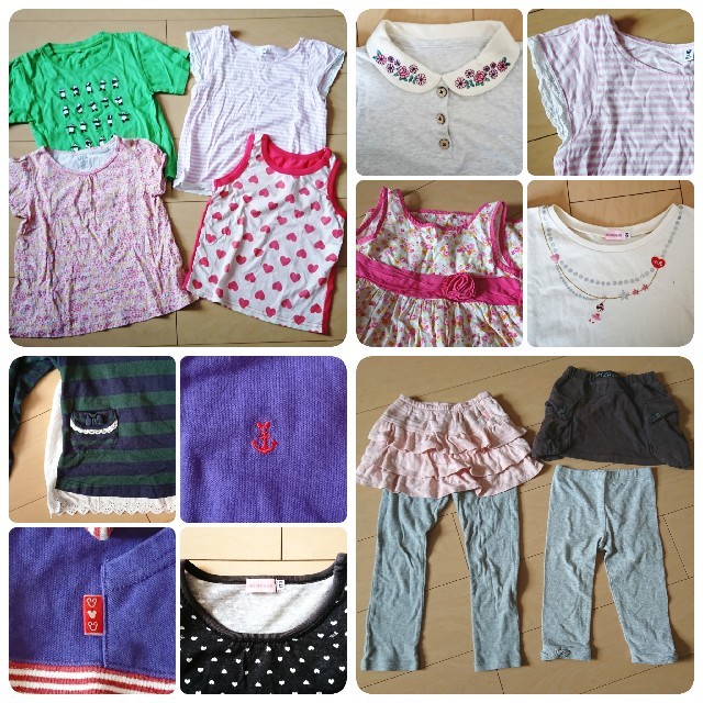 mikihouse(ミキハウス)の子供服 女の子 120まとめ売り キッズ/ベビー/マタニティのキッズ服女の子用(90cm~)(Tシャツ/カットソー)の商品写真