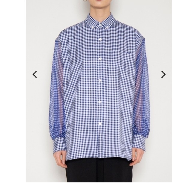 HYKE(ハイク)のHYKE checked sheered shirt 2020ss レディースのトップス(シャツ/ブラウス(長袖/七分))の商品写真