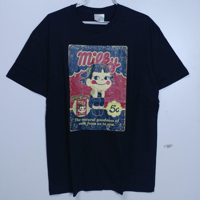 サンリオ(サンリオ)の《新品》ペコちゃん☆3Lビッグサイズ☆半袖Tシャツ・黒♪5369A メンズのトップス(Tシャツ/カットソー(半袖/袖なし))の商品写真