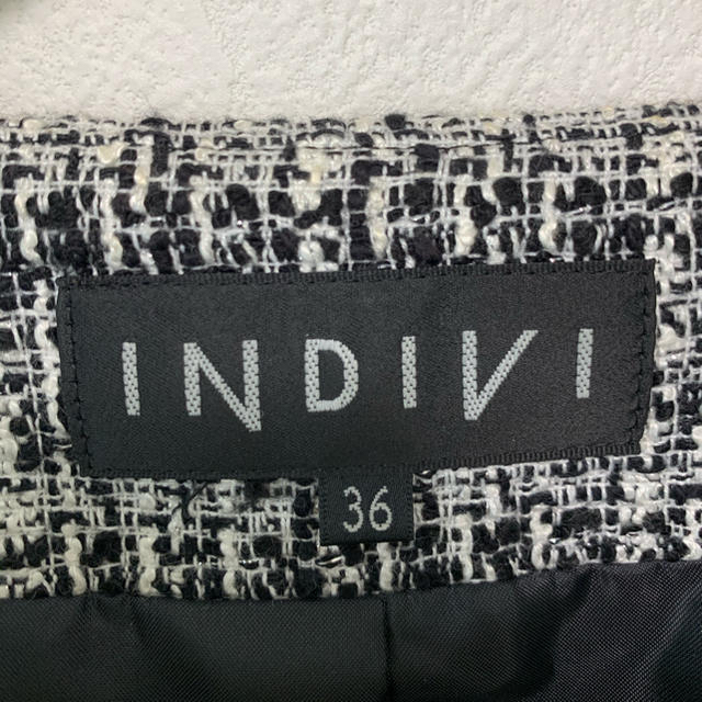 【美品】INDIVI ツイードジャケット 1