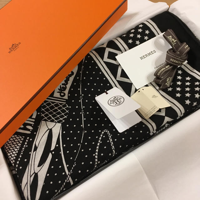 ファッション小物エルメス スカーフ HERMES カレジェアン カシシル 140 新品未使用