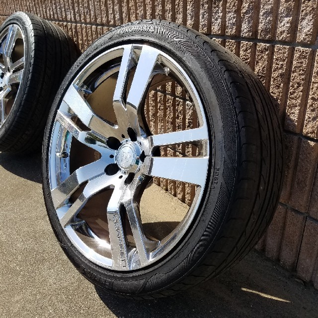 メッキホイール　19インチ　20系　アルファード　ヴェルファイア 自動車/バイクの自動車(タイヤ・ホイールセット)の商品写真