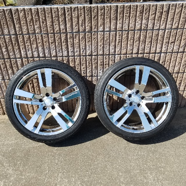 メッキホイール　19インチ　20系　アルファード　ヴェルファイア 自動車/バイクの自動車(タイヤ・ホイールセット)の商品写真