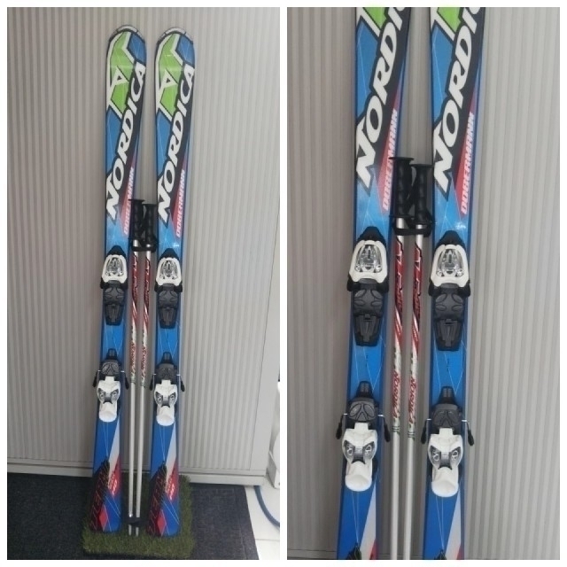 NORDICA(ノルディカ)の⛷️ノルディカスキー板 TEAM RACE J 140cm ストック付  スポーツ/アウトドアのスキー(板)の商品写真