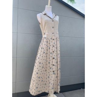 エディットフォールル(EDIT.FOR LULU)のジャンティーク購入♡Vintage リネンワンピース ヴィンテージ ワンピ(ロングワンピース/マキシワンピース)