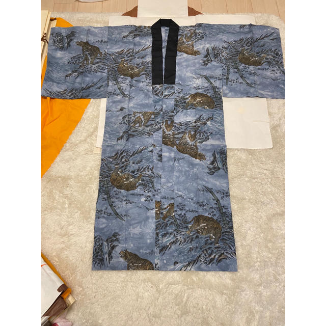 大島椿(オオシマツバキ)の男性用 大島着物5点セット メンズの水着/浴衣(着物)の商品写真