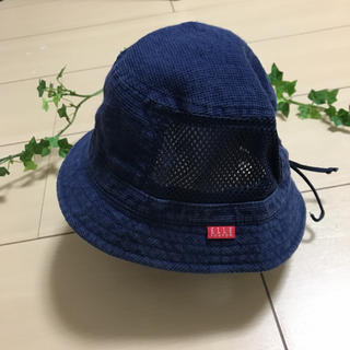 エル(ELLE)のELLE poupon ハット　帽子　紺色　48cm(帽子)