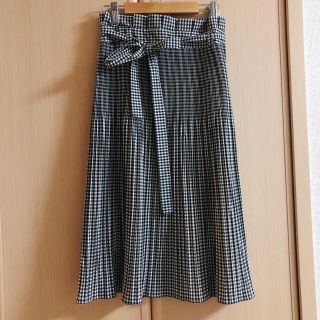 ザラ(ZARA)のMar様専用　新品未使用 ZARA ギンガムチェックプリーツスカート(ひざ丈スカート)