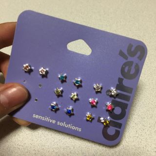 クレアーズ(claire's)のお星さまピアス7点セット(ピアス)