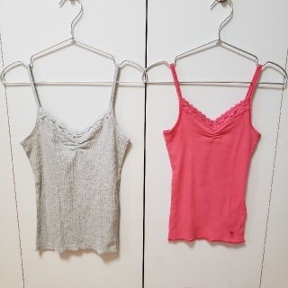 アバクロンビーアンドフィッチ(Abercrombie&Fitch)の子供服　キャミソール　２着セット【ディスカウント】(Tシャツ/カットソー)