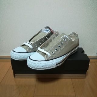 コンバース(CONVERSE)のコンバース キャンバスオールスターカラーズOX ベージュ 24.0cm(スニーカー)