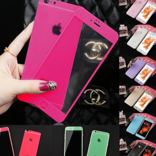 iPhone6,6s強化ガラス「ピンク」(保護フィルム)