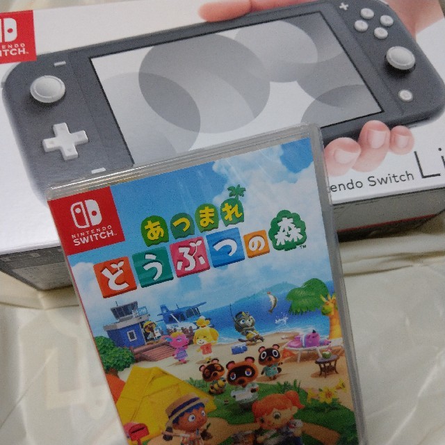 Nintendo Switch Liteグレー　どう森ソフト