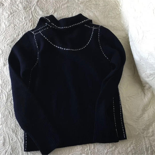 縫い目が可愛いセーター 紺色 Mサイズ 美品 | www.inversionesblar.com