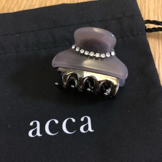 アッカ(acca)のLisa様専用　acca バレッタ小　グレー(バレッタ/ヘアクリップ)