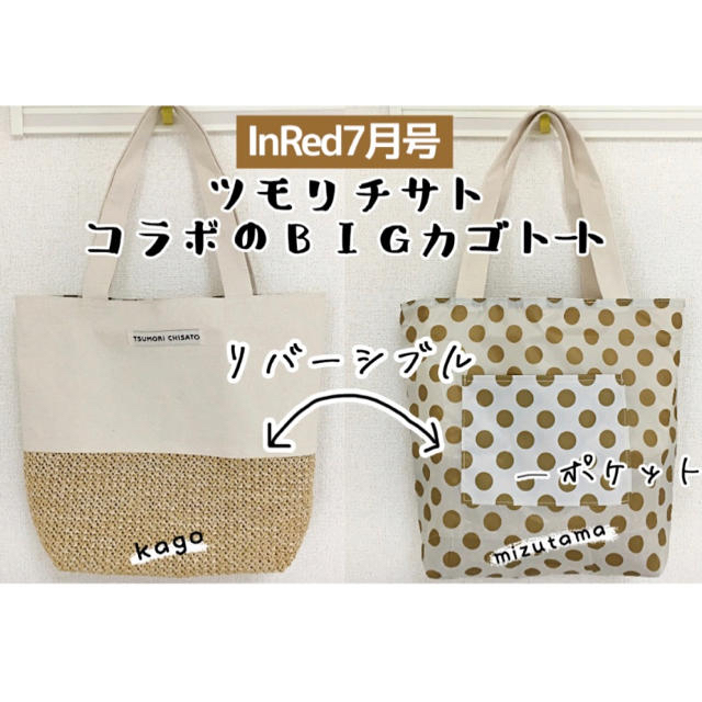 TSUMORI CHISATO(ツモリチサト)のInRed 7月号付録　TSUMORI CHISATO ツモリチサト　かごバッグ レディースのバッグ(トートバッグ)の商品写真