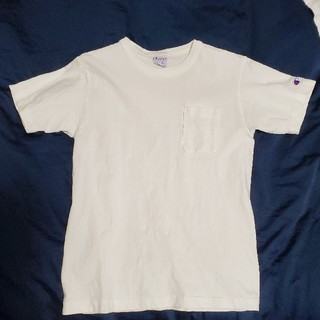 チャンピオン(Champion)のChampion USA 厚手生地 白 Tシャツ 胸ポケット ホワイト(Tシャツ/カットソー(半袖/袖なし))