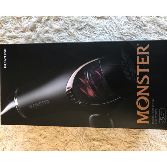 小泉成器株式会社　Monster ダブルファンドライヤー　KHD-W730/K