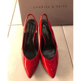 チャールズアンドキース(Charles and Keith)のバックストラップ　ヒール(ハイヒール/パンプス)