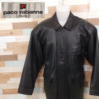 パコラバンヌ(paco rabanne)の【paco rabanne】 極美品 パコラバンヌ 羊革 ラムレザージャケットM(レザージャケット)