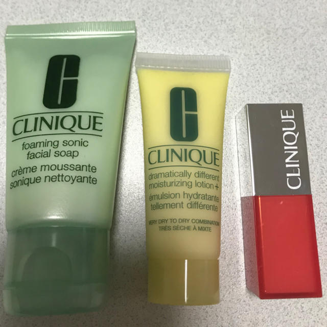 CLINIQUE(クリニーク)の【クリニーク】洗顔フォーム・乳液・リップカラーセット コスメ/美容のスキンケア/基礎化粧品(洗顔料)の商品写真