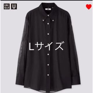 ユニクロ(UNIQLO)の【即完売品】ユニクロUボタンダウンシャツ　サイズL(シャツ/ブラウス(長袖/七分))